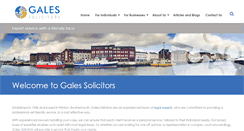 Desktop Screenshot of gales-solicitors.co.uk
