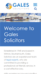 Mobile Screenshot of gales-solicitors.co.uk